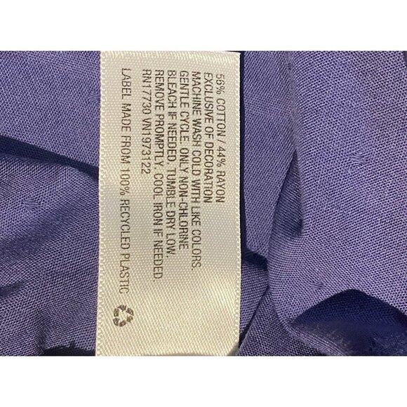 Universal Thread Womens M Balloon Sleeve Tie Front Blue Blouse NWT MRSP $24.99 - Picture 6 of 9